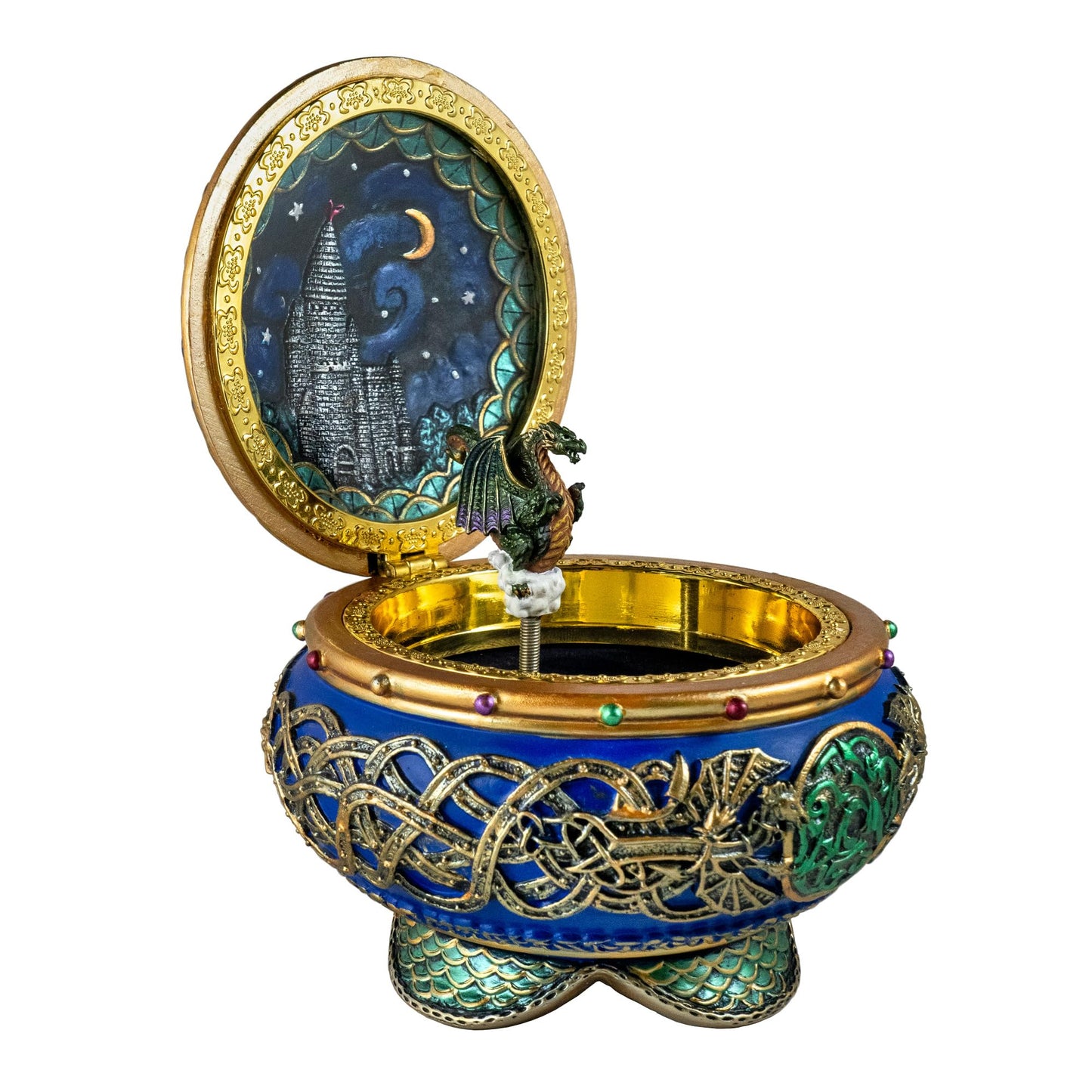 Dragon Hinged Musical Trinket Box by The San Francisco Music Box