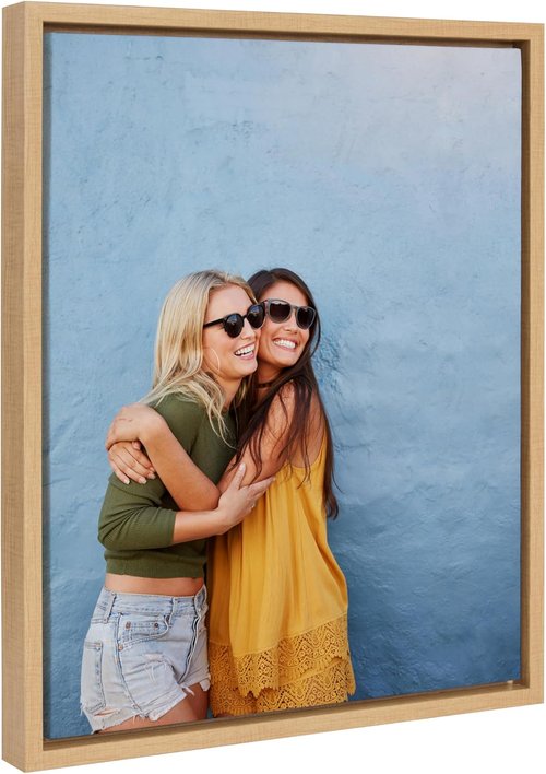 Kate and Laurel Custom Printed Canvas Wall Art - 16x20 Sylvie Personal Photo Print for Bedroom or Living Room Decor | Hand Framed in the USA