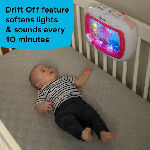 Baby Einstein Sea Dreams Soother - Musical Crib Toy & Sound Machine for Newborns | Pink