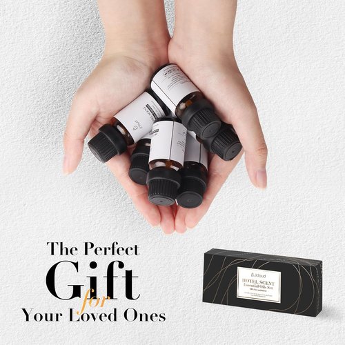 JCLOUD Essential Oils Set - Top 6 Luxury Hotel-Inspired Diffuser Oils for Home | Pure Aromatherapy - 6x10mL