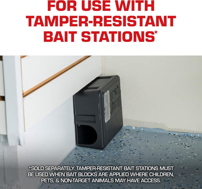 Tomcat Bromethalin Bait Chunx - Effective Rat & Mice Control for Professionals | 4.25 lbs Pail