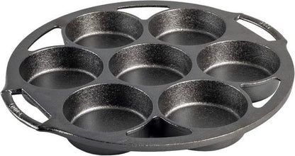 Lodge Cast Iron Mini Cake Pan - Perfect for Baking Delicious Individual Cakes | Durable & Versatile