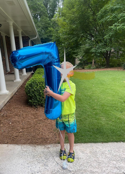 Numbers Balloons - 40 Inch Navy Blue Number 4 Balloons for 4th Birthday Celebration