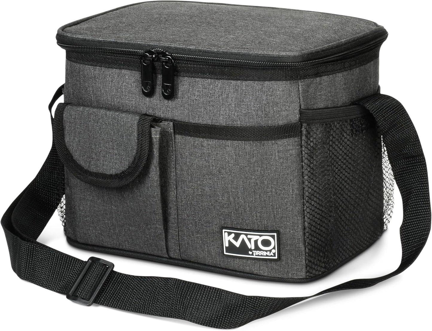 Tirrinia Insulated Lunch Bag - Leakproof Soft Cooler for Adults & Kids | Charcoal Color, Perfect for Work, School & Picnics