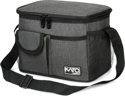 Tirrinia Insulated Lunch Bag - Leakproof Soft Cooler for Adults & Kids | Charcoal Color, Perfect for Work, School & Picnics