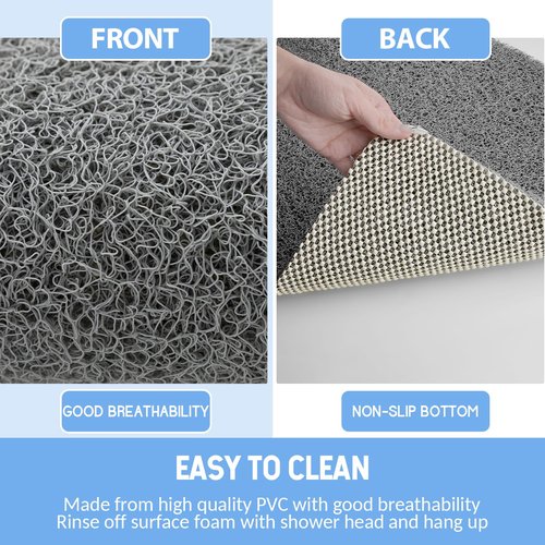 Hargiis Non Slip Bathtub Mat,Anti Slip Shower Mat,Fast Drying Bath Tub Mats,Foot Scrubber Mat,Anti Slip Mat for Tub,Floor,Bathroom,Home,Kitchen,Hotel