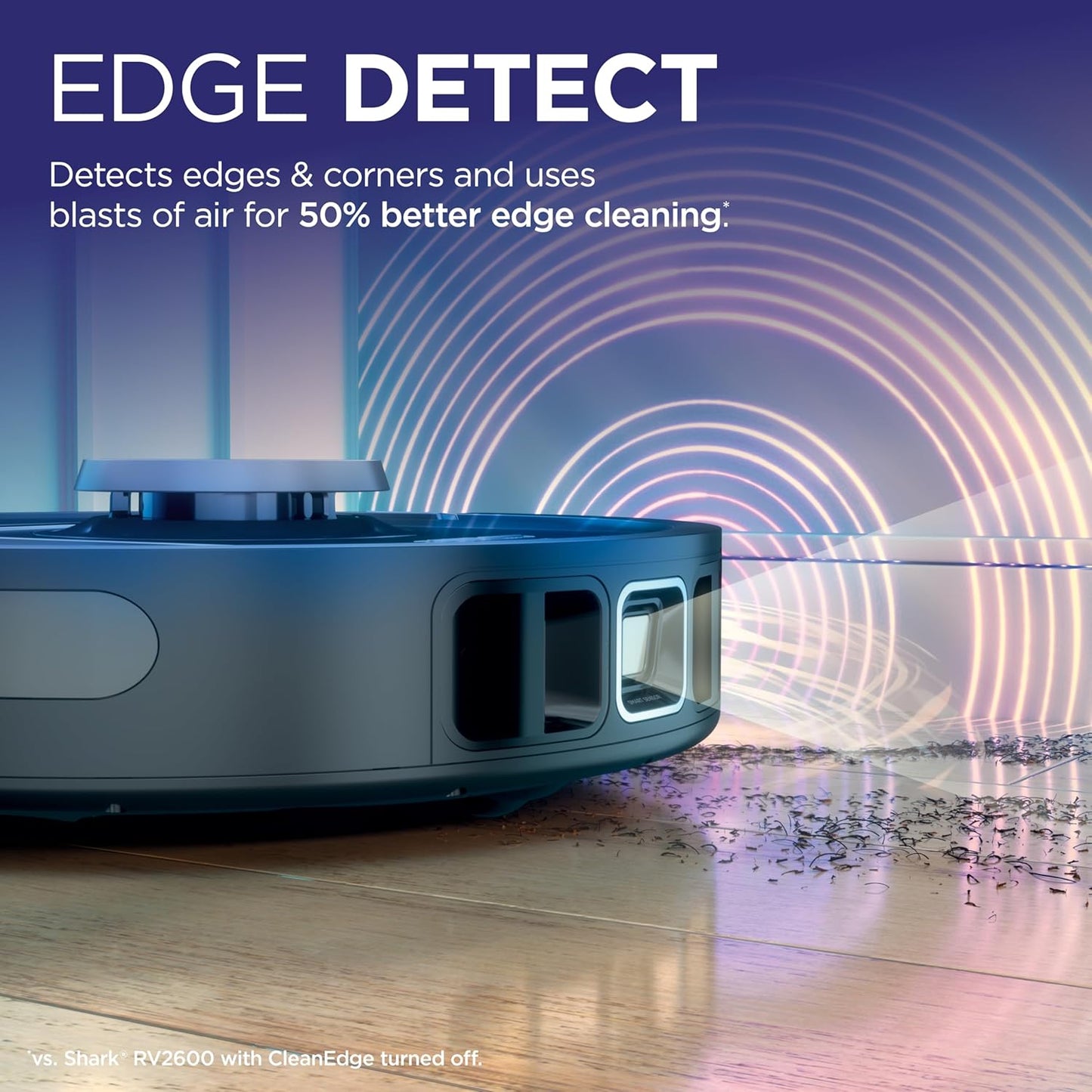 Shark PowerDetect Robot Vacuum - Self-Emptying with NeverStuck Tech | WiFi, HEPA, Black, Ideal for Pet Hair