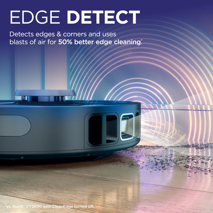 Shark PowerDetect Robot Vacuum - Self-Emptying with NeverStuck Tech | WiFi, HEPA, Black, Ideal for Pet Hair