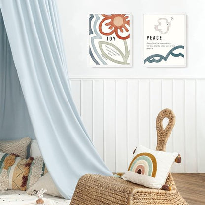LARTSFRO Jesus Bible Kids Wall Decor - Christian Art Prints with Bible Verses | Set of 4 Unframed 10x8 Inch Posters for Nursery and Classroom