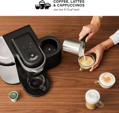 Keurig K-Cafe Coffee Maker - Single-Serve Latte & Cappuccino Machine with Dishwasher Safe Frother | Dark Charcoal