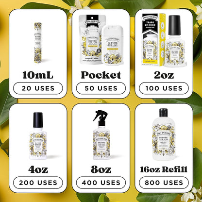 Poo-Pourri Toilet Spray Refill - Original Citrus, 16 Fl Oz | Up to 800 Uses, Essential Oil Deodorizer