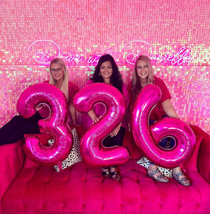 Regine Switzerland Hot Pink Number 13 Balloons - 40 Inch Birthday Decorations for Girls