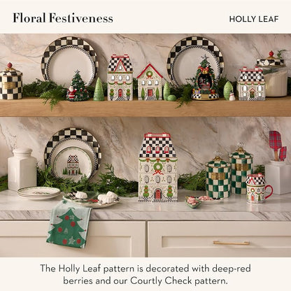 Holly Leaf Ceramic Candy Dish by Mackenzie-Childs