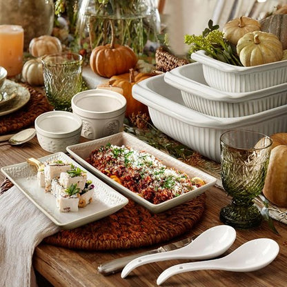 Artena Bright White Soup Spoons Set of 6 | Ultra-Fine Porcelain Asian Tableware - Deep Oval Design