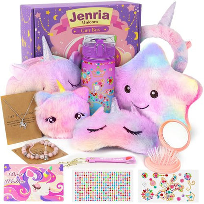 Jenria Unicorn Gifts for Girls, Easter Baskets for Kids, Birthday Gifts for Girls Age 3 4 5 6 7 8 9 10 Years Old Girl, Gift Ideas, Girls Toys Age 6-8, Unicorn Toys for Daughter, Niece