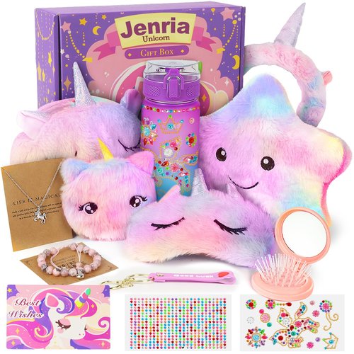 Jenria Unicorn Gifts for Girls, Easter Baskets for Kids, Birthday Gifts for Girls Age 3 4 5 6 7 8 9 10 Years Old Girl, Gift Ideas, Girls Toys Age 6-8, Unicorn Toys for Daughter, Niece