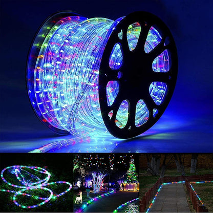 Skiennix 150ft LED Rope Lights - Connectable & Flexible Tube Lighting with 8 Modes | Waterproof for Indoor & Outdoor Use (Multicolor)