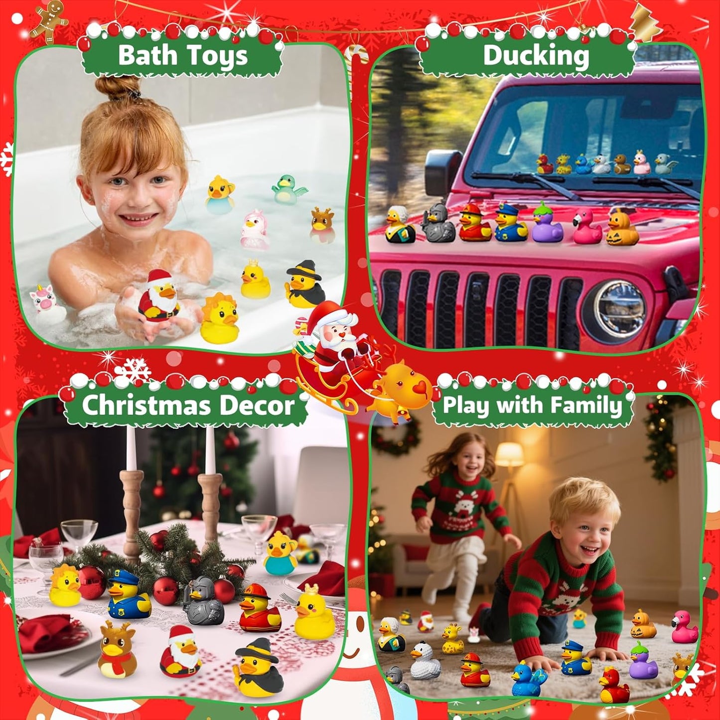 Rubber Duck Advent Calendar 2026 - 24 Days of Fun Bath Toys for Kids & Toddlers | Christmas Countdown