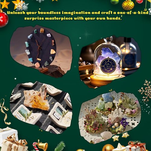Crystal Advent Calendar 2025 by [Brand Name] - 24-Day Countdown with Natural Chakra Healing Stones | Perfect Christmas Gift for Kids and Pet Lovers