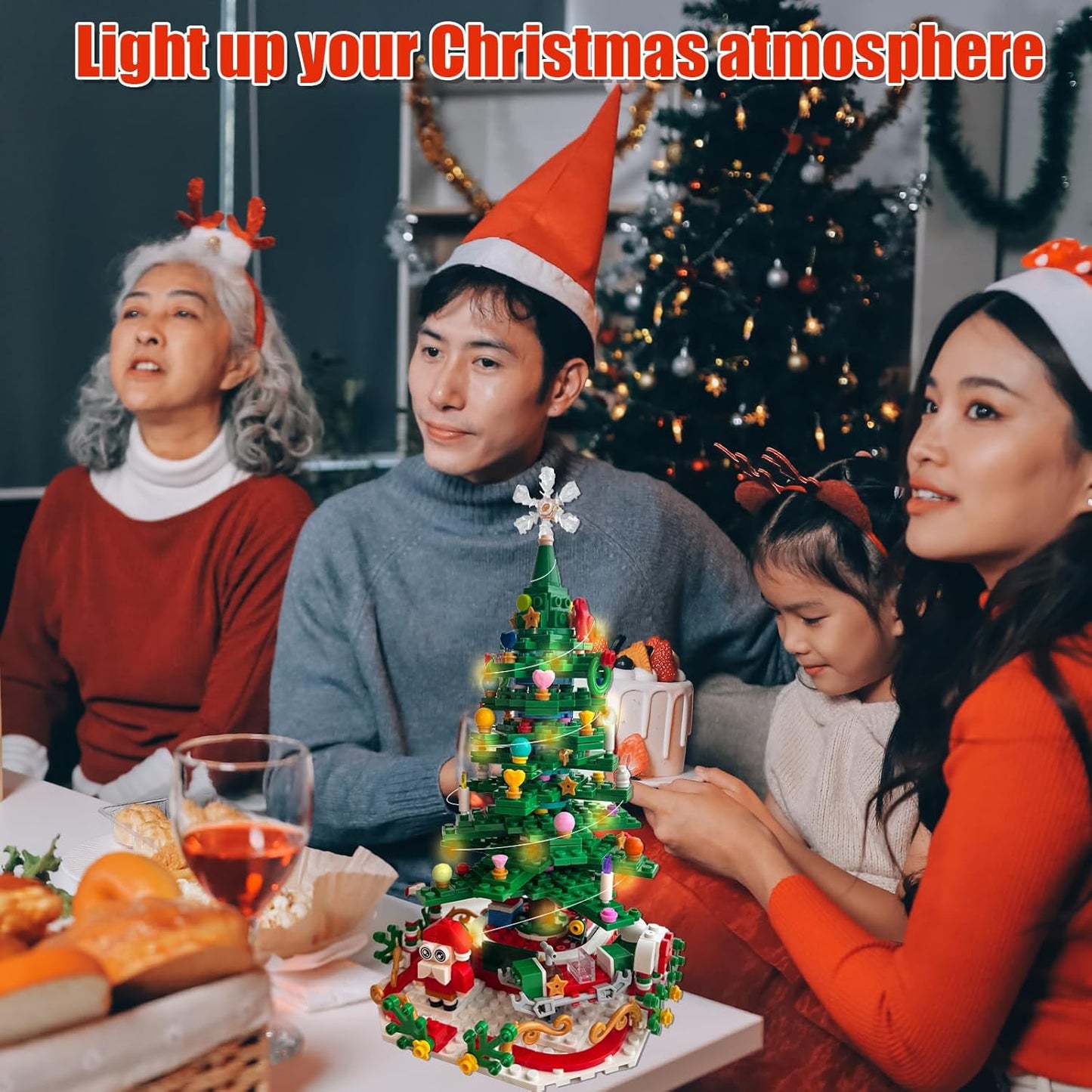 Skiennix Christmas Tree Advent Calendar | 24 Days of Surprises with LED Light