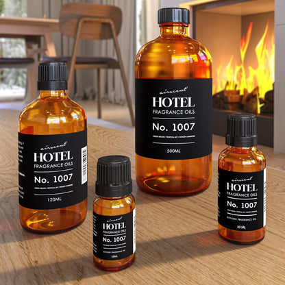 AirScent Hotel Diffuser Oil No. 1007 - Green Melon, Tropical Lily & Oakmoss - Premium Fragrance for Ultrasonic Diffusers | 10 mL Bottle