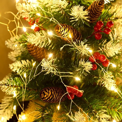 Fairy Lights 10 Feet - 200 LEDs Waterproof String Lights with Remote | 8 Lighting Modes for Bedroom & Wedding, Warm White