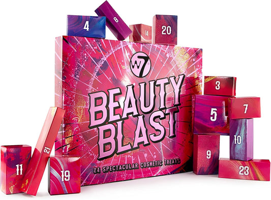W7 Beauty Blast Makeup Advent Calendar 2025 | 24 Days of Cruelty-Free Surprises in Festive Boxed Gifts