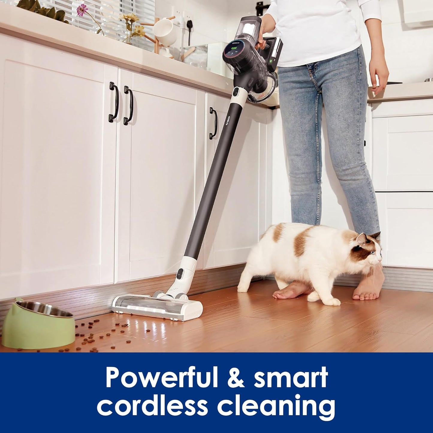 Tineco Cordless Vacuum Cleaner - Powerful Suction & Lightweight Design | Ideal for Hair, Hard Floors & Carpets