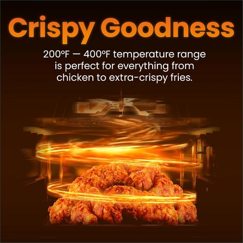 CHEFMAN 2 Qt Mini Air Fryer - Digital Compact Design with Nonstick Basket & Timer | Quick Meals in Grey