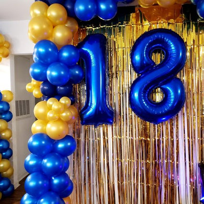 40 Inch Navy Blue Number 8 Balloon | Perfect for 8th Birthday Parties & Celebrations