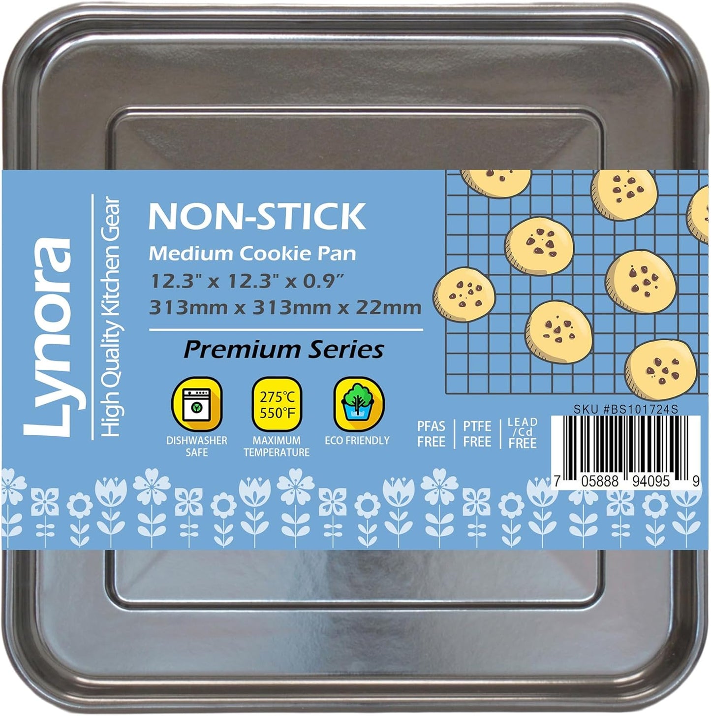 Ninja Foodi Baking Pan - Heavy Duty 12.3" Square Enamel Cookie Sheet | Replacement Tray for Air Fry Oven