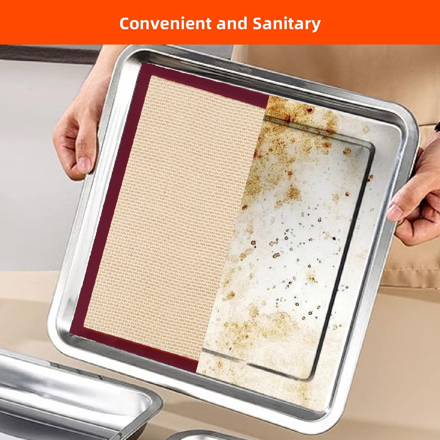 Silicone Air Fryer Liners Reusable For Emeril Lagasse French Door 360 Air Fryer, Baking Mat Accessories Compatible With Emeril 26 QT Dual-Zone Airfryer Oven