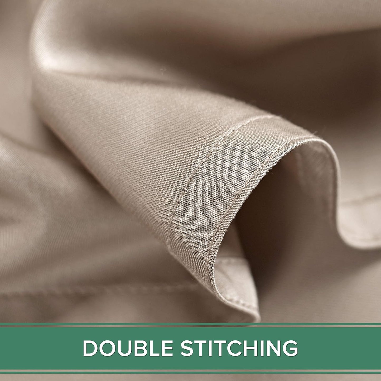 Pure Bamboo Queen Sheets - Luxuriously Soft & Cooling 100% Organic Viscose Bed Sheet Set | Sand Color