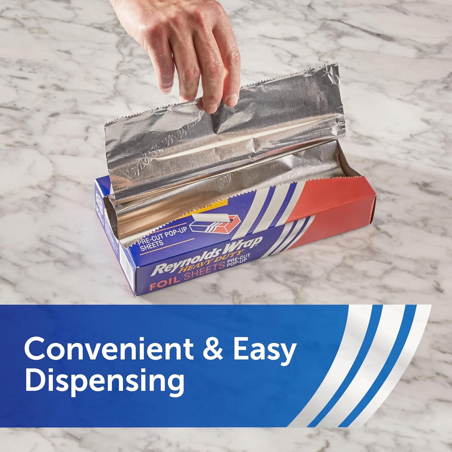 Reynolds Wrap Heavy Duty Aluminum Foil Sheets - Pre-Cut Pop-Up, 14 x 10.25 Inches | 150 Total Sheets
