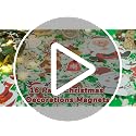 16Pcs Christmas Car Magnets Set - Reindeer, Santa, Snowman & Holiday Decorations