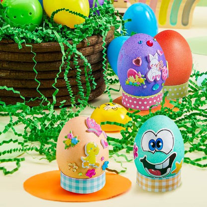 Klever 41 Pcs Easter Egg Decorating Kit - DIY Dye Tablets & Stickers for Kids' Party Fun