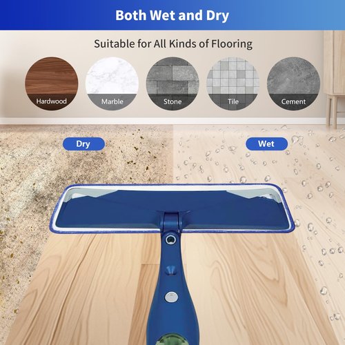 BYOFI 15-Pack Microfiber Mop Pads for Bona Mpo- Washable Reusable Refills for Hardwood, Tile & Multi-Surface Floors | Pet Hair & Stain Remover