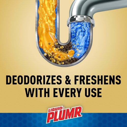 Clorox Liquid-Plumr Clog Destroyer Gel - Advanced Action for Hair & Tough Clogs | 32 fl. oz. (2 Bottles)