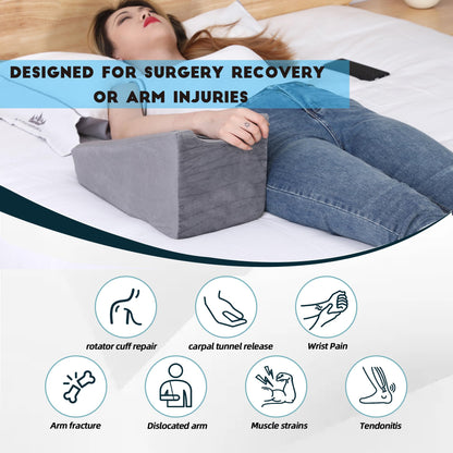 TYYIHUA Arm Pillow Arm Rest Pillow Arm Elevation Pillow Ergonomic Support Pillow for Sleeping, Support & Recovery of Broken Arm or Knee Surgery