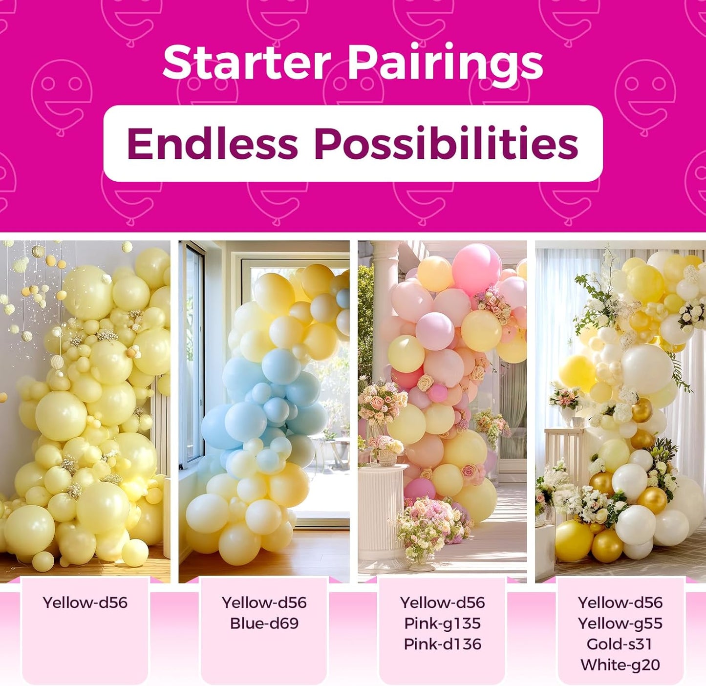 Bezente 18-Inch Pastel Yellow Balloons - 30 Pack Thick Latex Balloons for Birthday & Wedding Decor