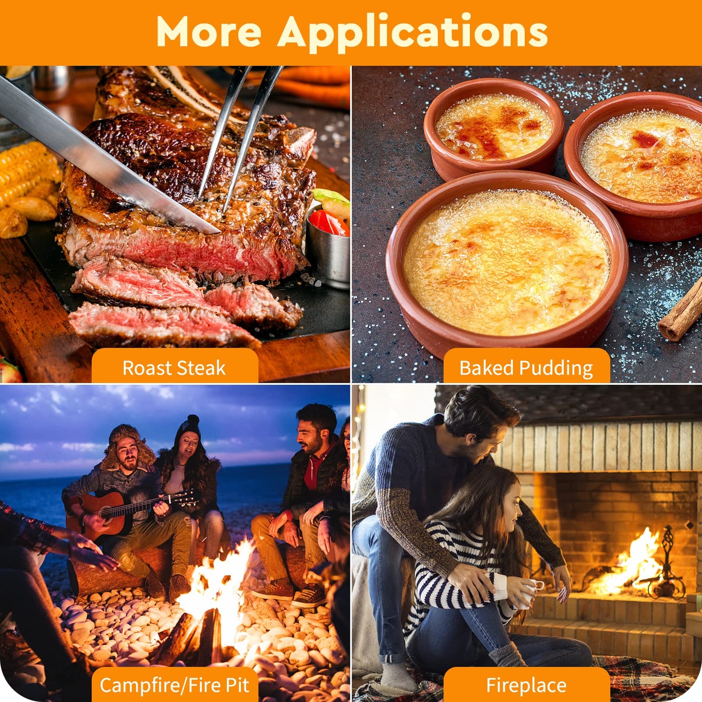 Propane Torch,Kitchen Cooking Blow Torch,700,000BTU Flamethrower,Food Culinary Torch with Safety Lock,Campfire Starter Grill Torch,BBQ Torch for Steak & Creme Brulee