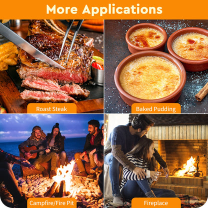 Propane Torch,Kitchen Cooking Blow Torch,700,000BTU Flamethrower,Food Culinary Torch with Safety Lock,Campfire Starter Grill Torch,BBQ Torch for Steak & Creme Brulee