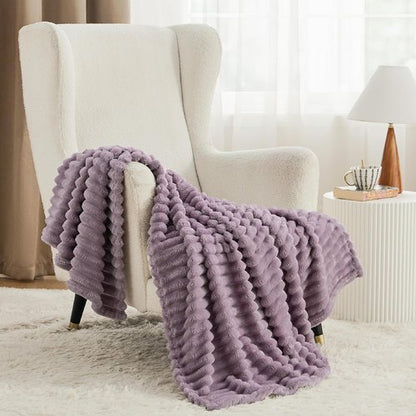 Bedsure GentleSoft Throw Blanket - Cozy Light Purple Couch Blanket for Women | Perfect Gift for Mom, 50x60 Inches