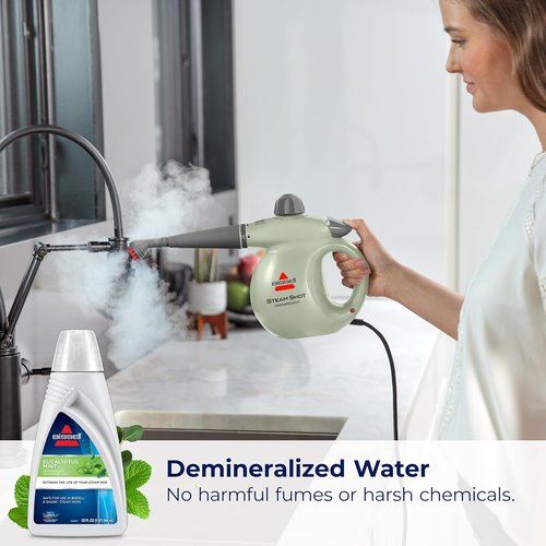 BISSELL Eucalyptus Mint Demineralized Steam Mop Water - 32 Ounces | Pure Cleaning Power