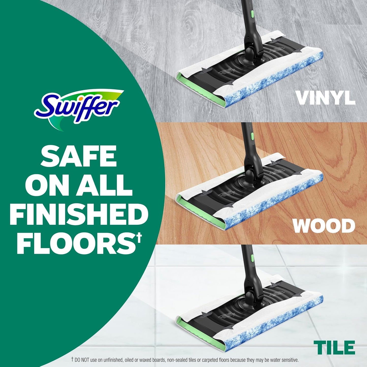 Swiffer Heavy Duty Mop Refills - Multi-Surface Cleaning Cloths with Fresh Outdoor Scent | 20 Count