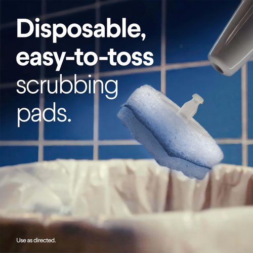 Clorox ToiletWand Disposable Toilet Cleaning System, Spring Cleaning Essential, ToiletWand, Storage Caddy, and 16 Disinfecting ToiletWand Scrubbing Pad Refills