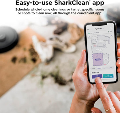 Shark AV2501S AI Ultra Robot Vacuum - Matrix Clean & Home Mapping | 30-Day HEPA Self-Empty Base, Dark Grey