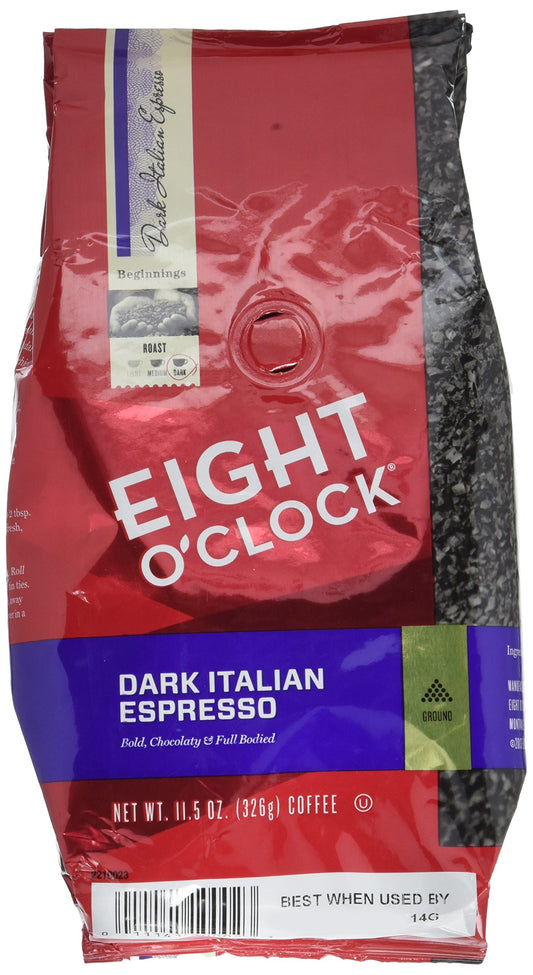 Eight O' Clock Dark Italian Ground Espresso 11.5 oz