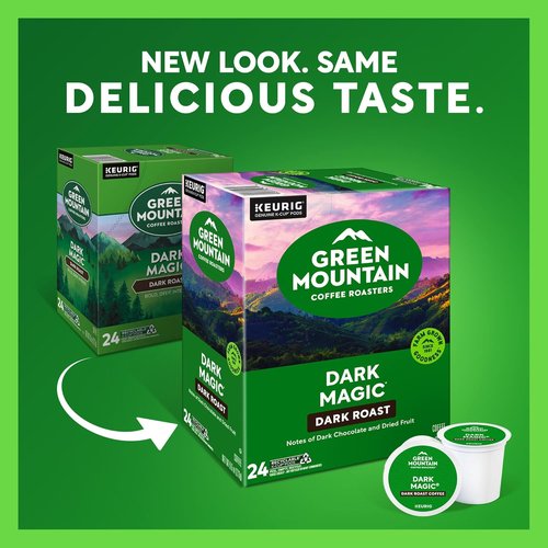 Green Mountain Coffee Roasters Dark Magic Coffee - Dark Roast K-Cup Pods, 96 Count for Rich Flavor