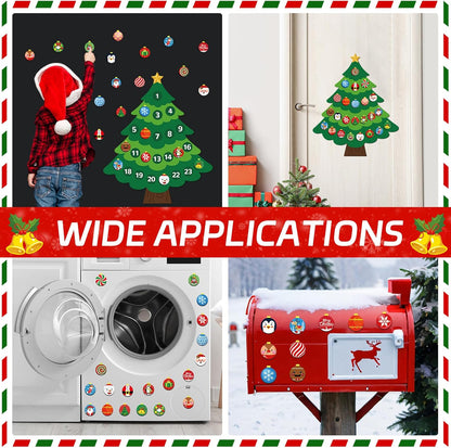 Regine Switzerland Christmas Advent Calendar Magnets - Countdown to Xmas | Tree & Fridge Decor for Kids & Adults